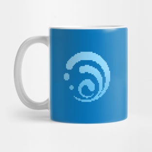 Hydro Elements Genshin Impact Pixel Art Mug